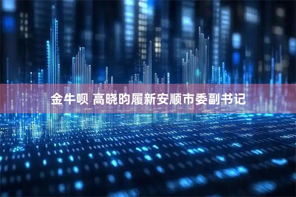 金牛呗 高晓昀履新安顺市委副书记